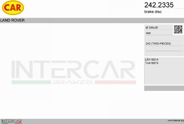 CAR 242.2335 - Гальмівний диск autocars.com.ua