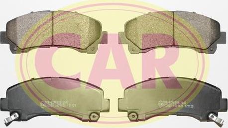 CAR PNT0361 - Гальмівні колодки, дискові гальма autocars.com.ua