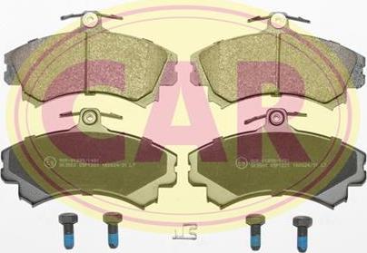 CAR PNT1221 - Тормозные колодки, дисковые, комплект avtokuzovplus.com.ua