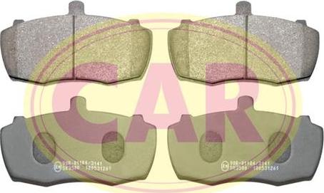 CAR PNT162 - Тормозные колодки, дисковые, комплект avtokuzovplus.com.ua