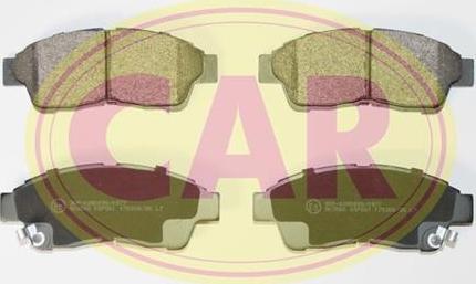 CAR PNT165 - Гальмівні колодки, дискові гальма autocars.com.ua