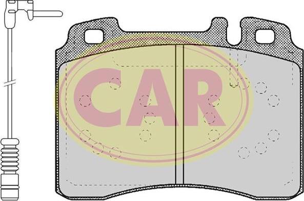 CAR PNT324A - Тормозные колодки, дисковые, комплект autodnr.net