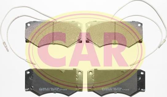 CAR PNT337 - Гальмівні колодки, дискові гальма autocars.com.ua