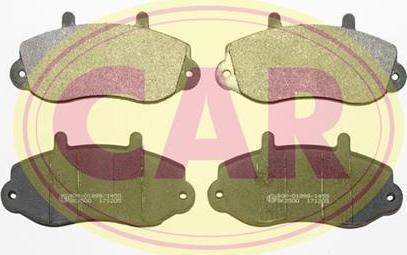 CAR PNT366 - Гальмівні колодки, дискові гальма autocars.com.ua