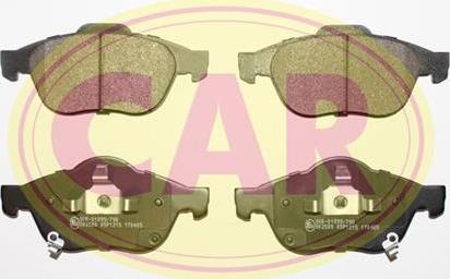 CAR PNT5121 - Тормозные колодки, дисковые, комплект autodnr.net