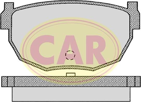 CAR PNT549 - Тормозные колодки, дисковые, комплект avtokuzovplus.com.ua