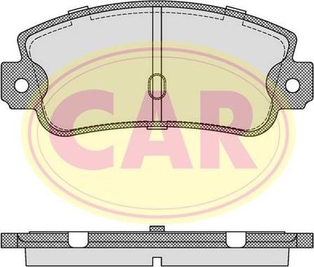 CAR PNT601 - Тормозные колодки, дисковые, комплект avtokuzovplus.com.ua