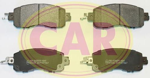 CAR PNT7681 - Тормозные колодки, дисковые, комплект autodnr.net