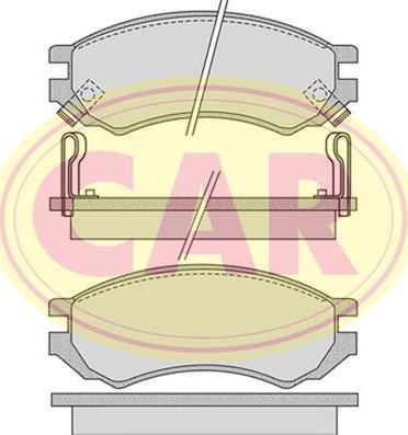 CAR PNT8001 - Гальмівні колодки, дискові гальма autocars.com.ua