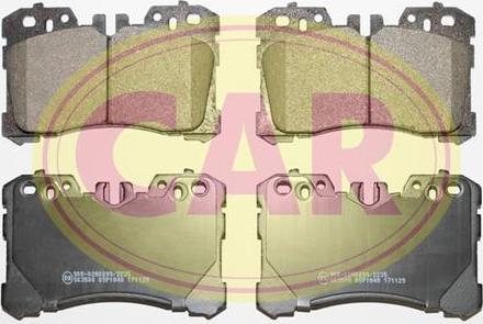 CAR PNT8481 - Тормозные колодки, дисковые, комплект avtokuzovplus.com.ua