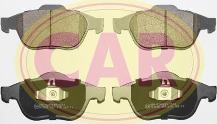 CAR PNT8761 - Гальмівні колодки, дискові гальма autocars.com.ua