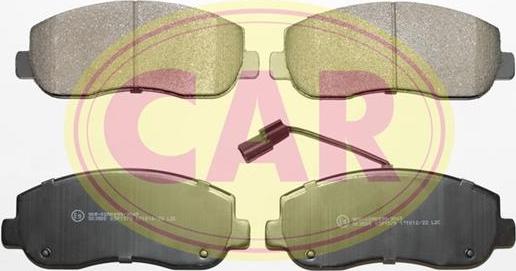 CAR PNT9751 - Гальмівні колодки, дискові гальма autocars.com.ua