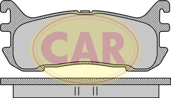 CAR PNT9901 - Тормозные колодки, дисковые, комплект avtokuzovplus.com.ua