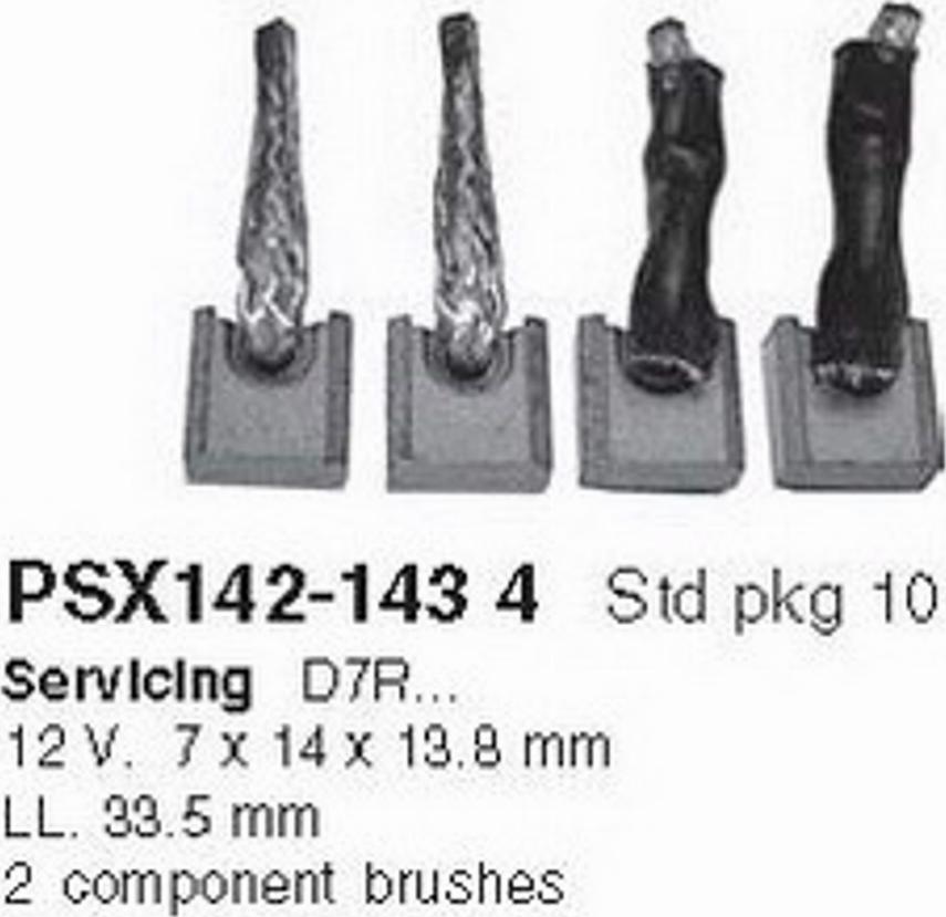 HC-Cargo PSX142-1434 - Вугільна щітка, стартер autocars.com.ua