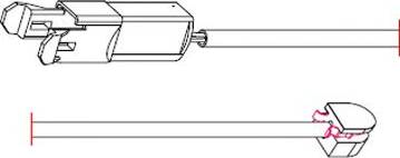 Carrab Brake Parts 8109 - Сигналізатор, знос гальмівних колодок autocars.com.ua