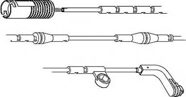 Carrab Brake Parts 8222 - Сигналізатор, знос гальмівних колодок autocars.com.ua