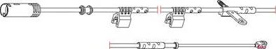 Carrab Brake Parts 8299 - Сигналізатор, знос гальмівних колодок autocars.com.ua