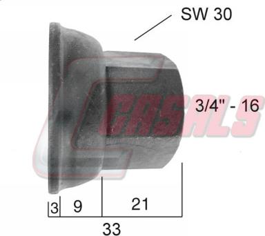Casals 21321 - Гайка кріплення колеса autocars.com.ua