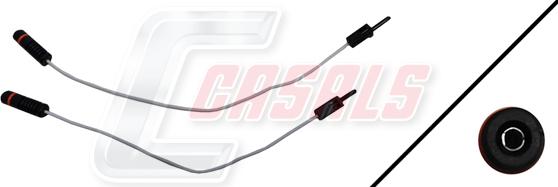 Casals 50097 - Сигнализатор, износ тормозных колодок autodnr.net