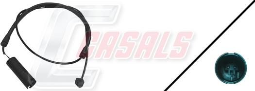 Casals 50076 - Сигналізатор, знос гальмівних колодок autocars.com.ua