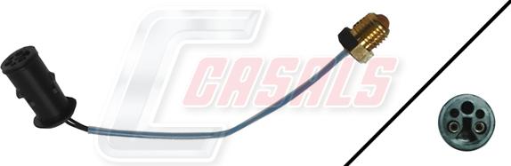 Casals 50153 - Сигналізатор, знос гальмівних колодок autocars.com.ua