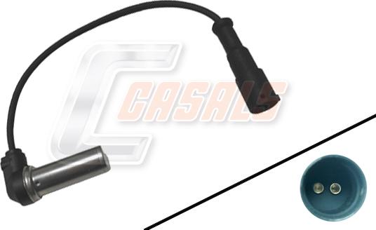 Casals 50306 - Датчик ABS, частота обертання колеса autocars.com.ua