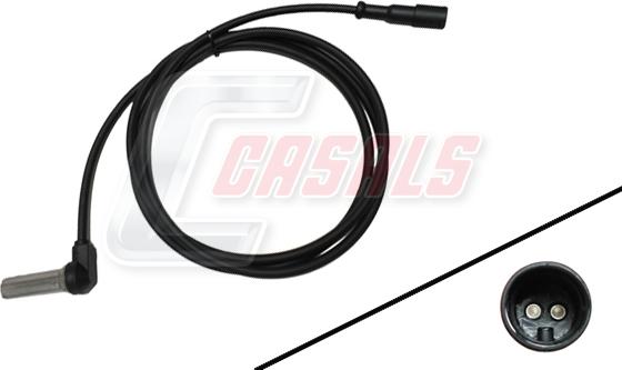 Casals 50336 - Датчик ABS, частота вращения колеса autodnr.net