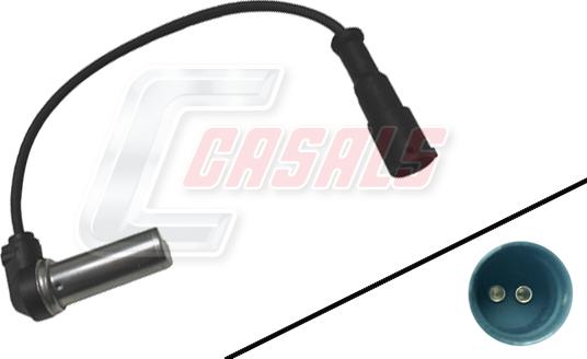 Casals 50339 - Датчик ABS, частота обертання колеса autocars.com.ua