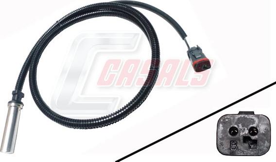 Casals 50476 - Датчик ABS, частота обертання колеса autocars.com.ua