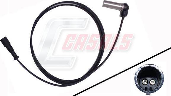 Casals 50483 - Датчик ABS, частота вращения колеса autodnr.net