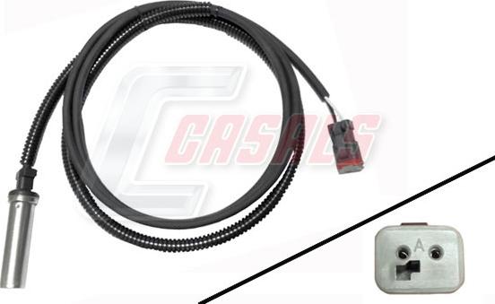 Casals 50485 - Датчик ABS, частота обертання колеса autocars.com.ua
