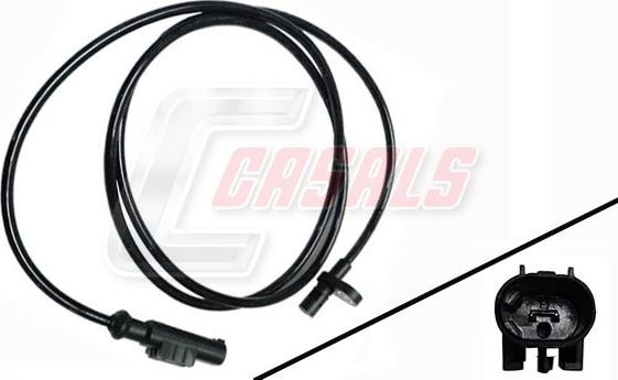 Casals 50517 - Датчик ABS, частота обертання колеса autocars.com.ua