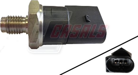 Casals 65117 - Датчик, тиск подачі палива autocars.com.ua
