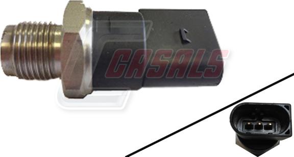 Casals 65118 - Датчик, тиск подачі палива autocars.com.ua