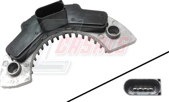 Casals 65468 - Опір, реле, вентилятор салону autocars.com.ua