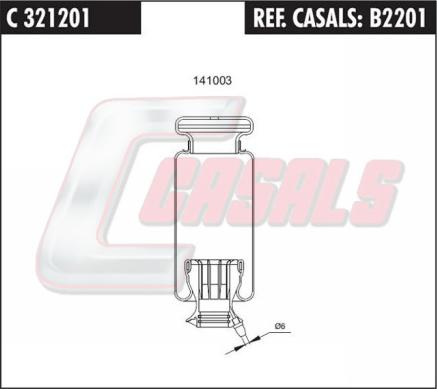 Casals B2201 - Балон пневматичної ресори, кріплення кабіни autocars.com.ua