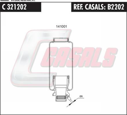 Casals B2202 - Баллон пневматической рессоры, крепление кабины autodnr.net