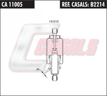 Casals B2214 - Гаситель, кріплення кабіни autocars.com.ua