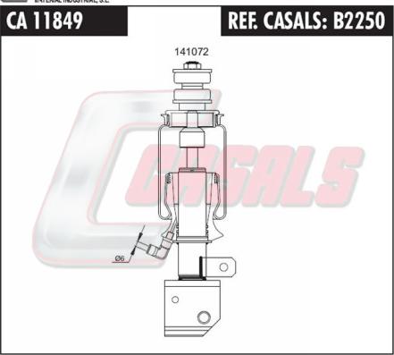 Casals B2250 - Гаситель, крепление кабины autodnr.net