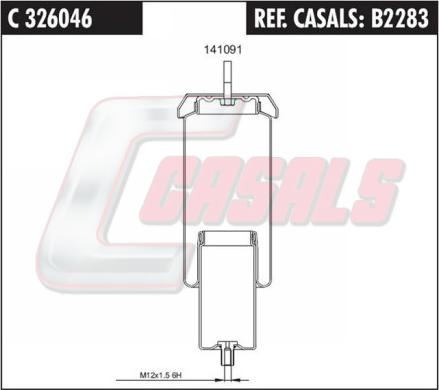 Casals B2283 - Гаситель, крепление кабины autodnr.net