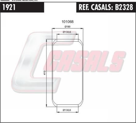 Casals B2328 - Кожух пневматической рессоры autodnr.net