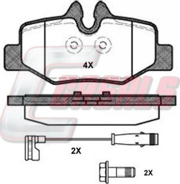 Casals BKM003 - Гальмівні колодки, дискові гальма autocars.com.ua