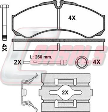 Casals BKM1102 - Тормозные колодки, дисковые, комплект autodnr.net