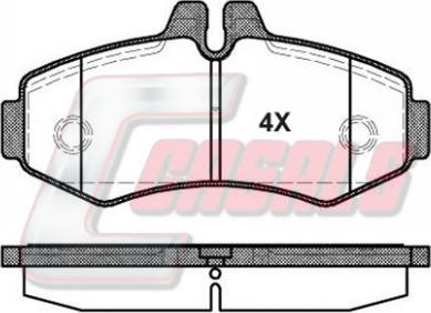 Casals BKM1304 - Тормозные колодки, дисковые, комплект autodnr.net