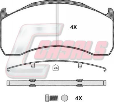 DT Spare Parts 4057795689855 - Тормозные колодки, дисковые, комплект avtokuzovplus.com.ua