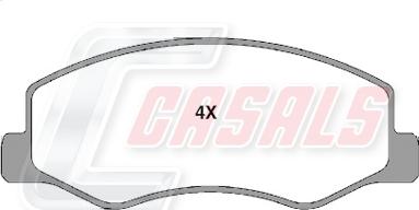 Casals BKM172 - Гальмівні колодки, дискові гальма autocars.com.ua