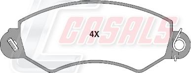 Casals BKM358 - Гальмівні колодки, дискові гальма autocars.com.ua
