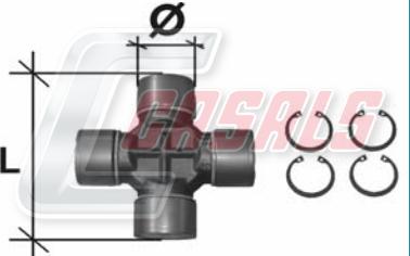 Casals CR17 - Шарнір, поздовжній вал autocars.com.ua