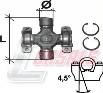 Casals CR18 - Шарнір, поздовжній вал autocars.com.ua