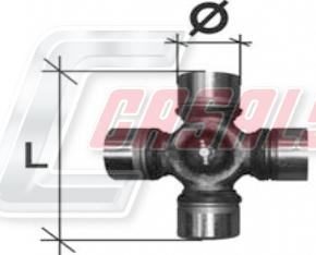 Casals CR24 - Шарнір, поздовжній вал autocars.com.ua